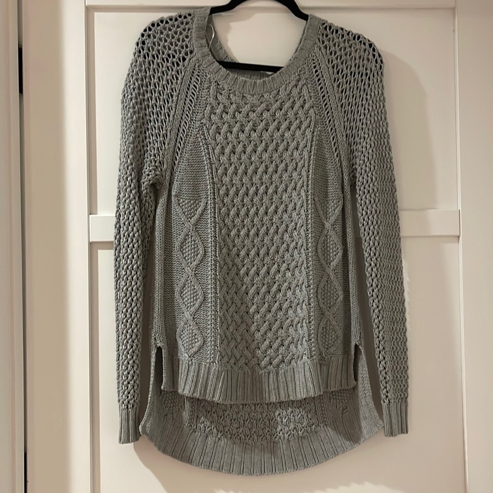 Cotton/wool knit sweater